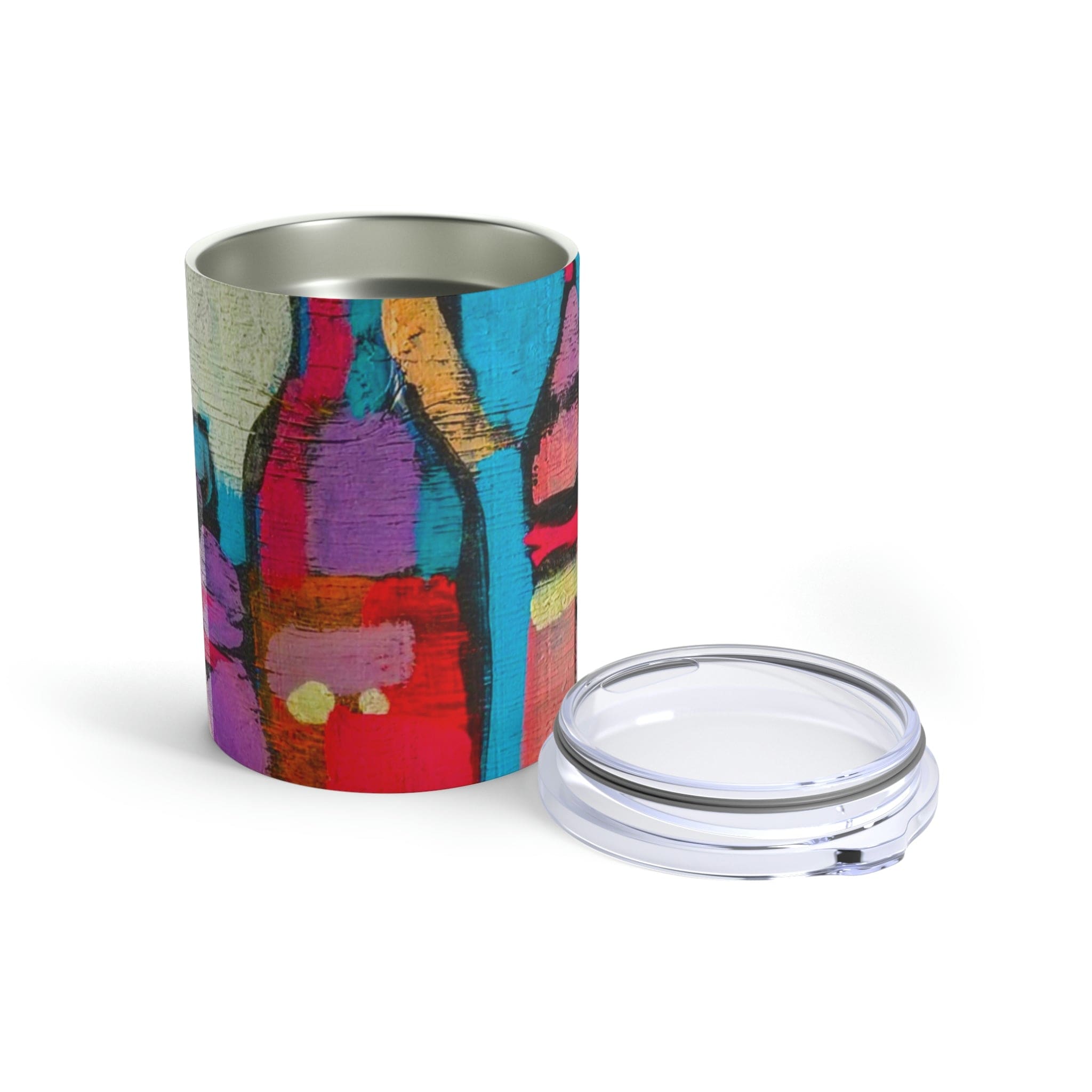 Insulated Tumbler 10oz - Sutileza Smooth Colorful Abstract Print-4
