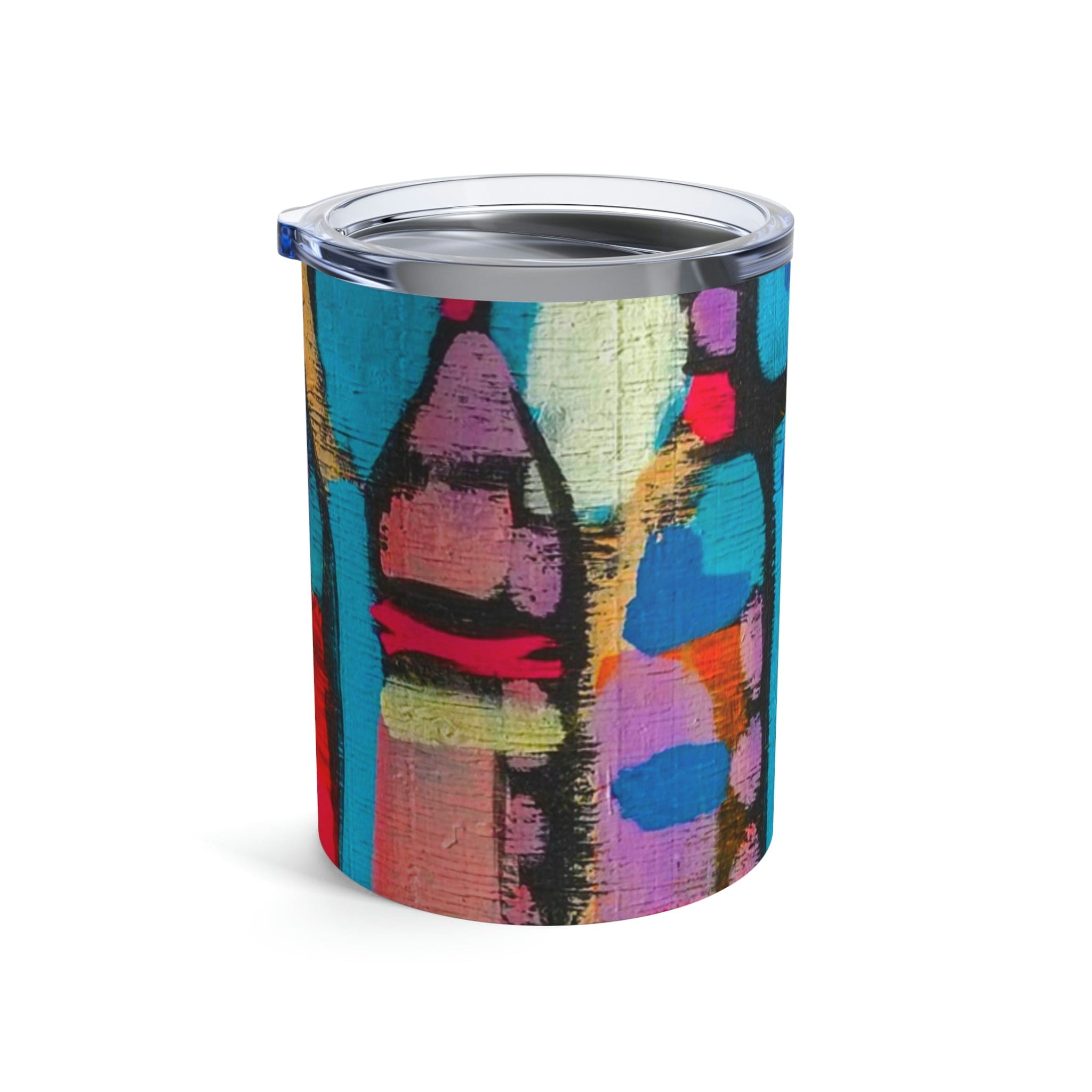 Insulated Tumbler 10oz - Sutileza Smooth Colorful Abstract Print-3